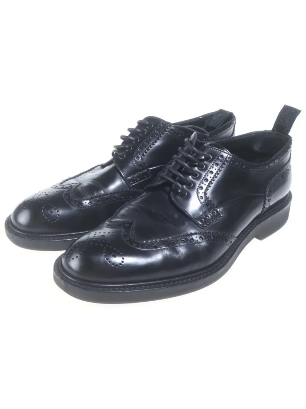 Dior Lace Up Derby Shoes 42 Black